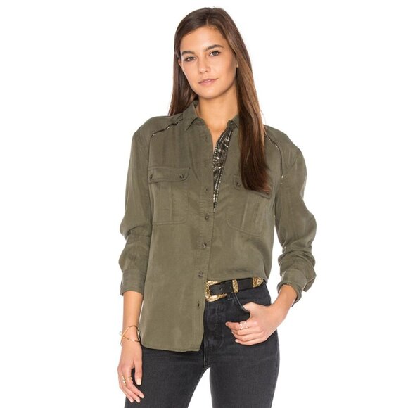 Free People Off Campus Button Down Top - Picture 1 of 16